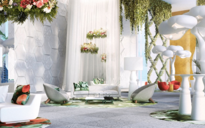 Unique interior design and unexpected delights